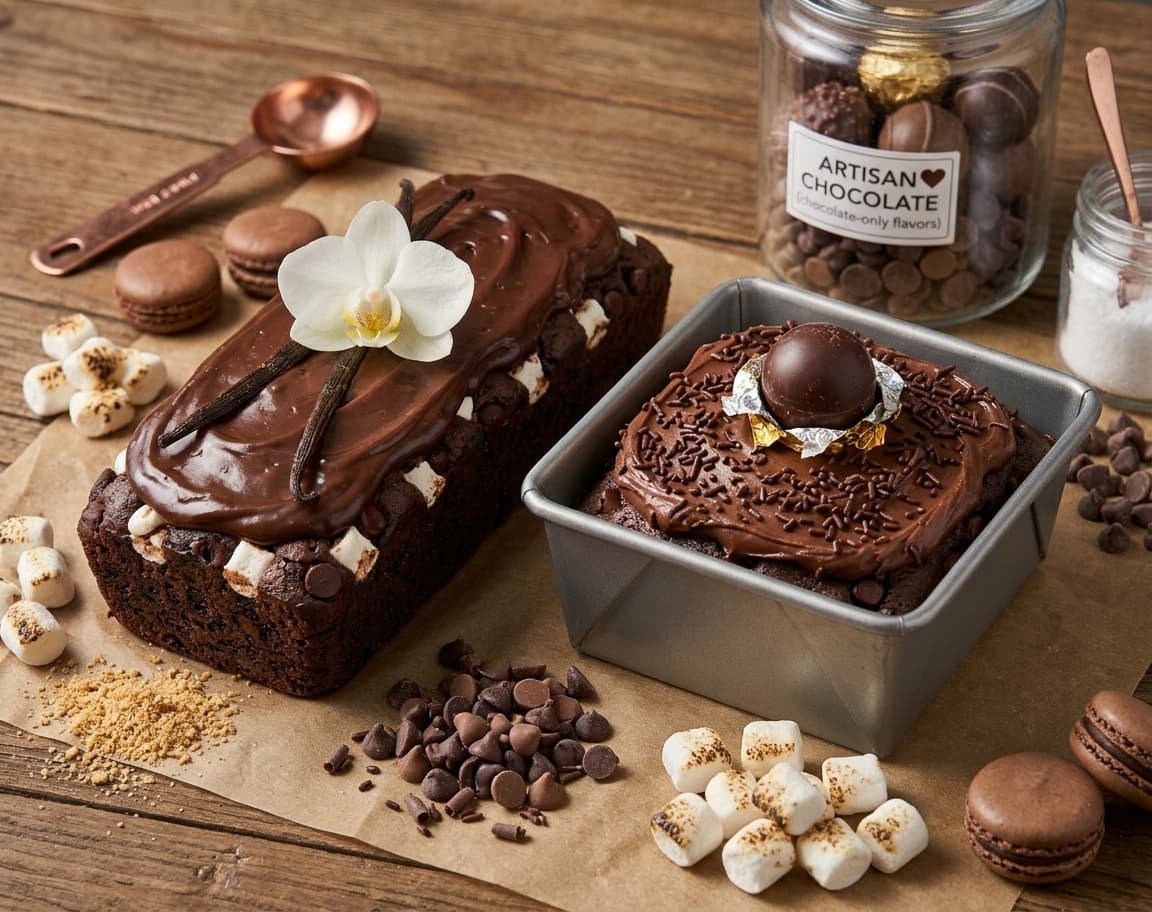 Tiny Mini Cakes — Chocolate S'mores