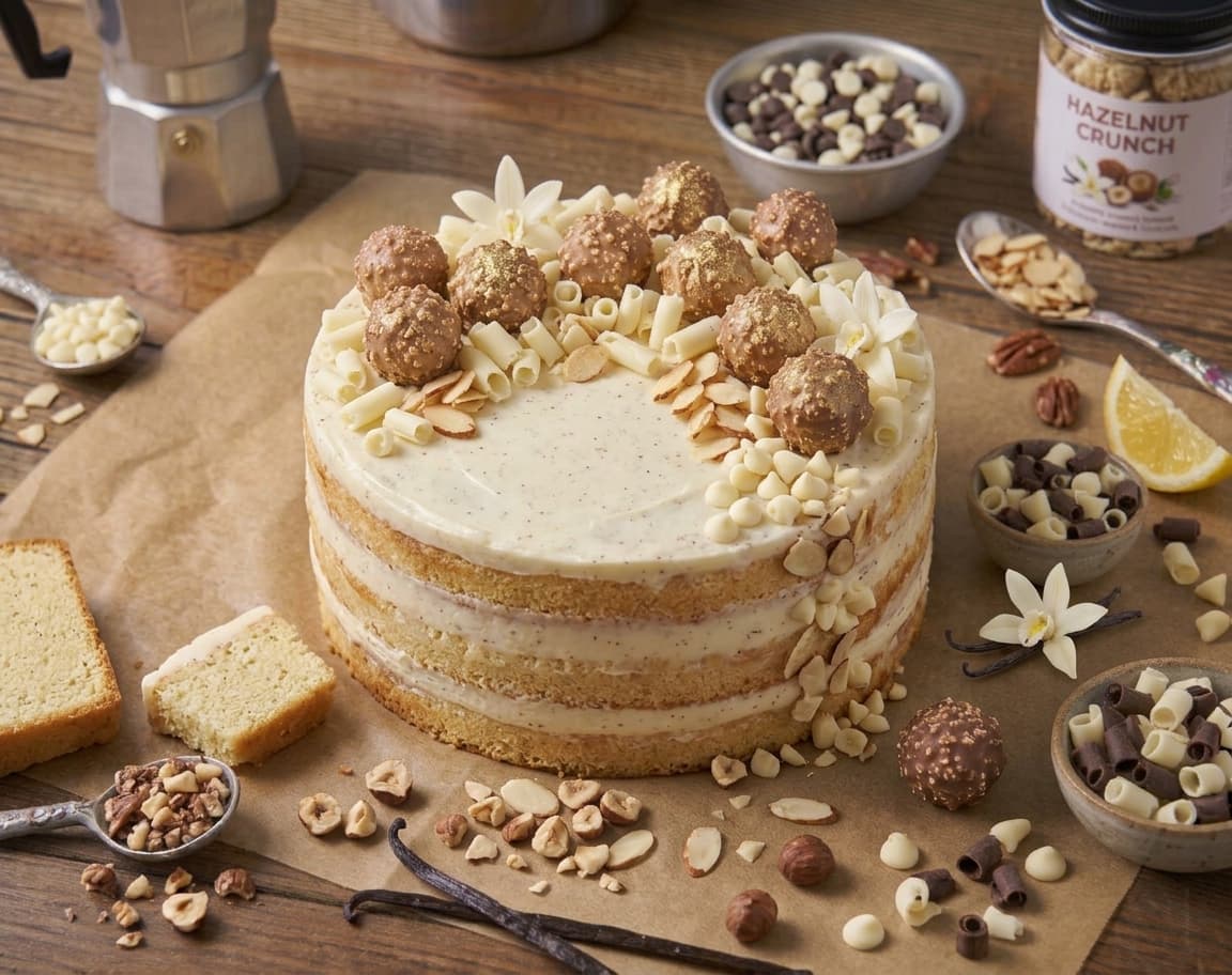 Vanilla Ferrero Cake